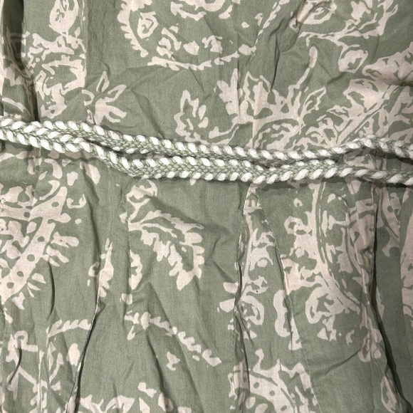 Zara Light Green Paisley Long Sleeve Dress - Picture 7 of 12